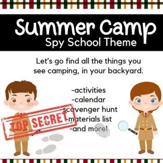 Backyard Summer Camp: Spy School