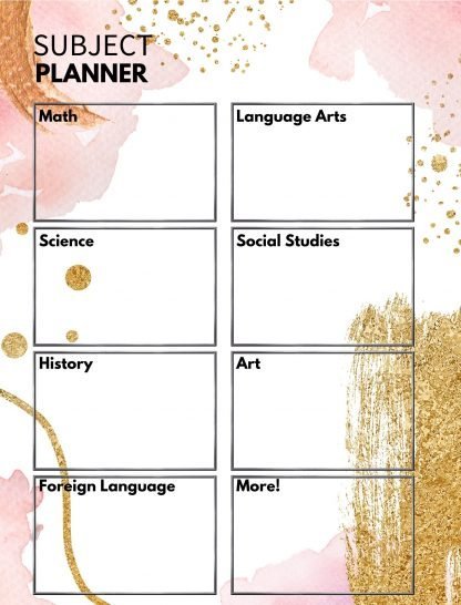 Teacher Planning Pages product sample