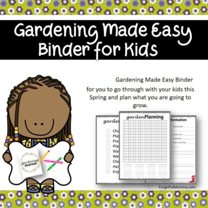 product cover gardening made easy binder for kids