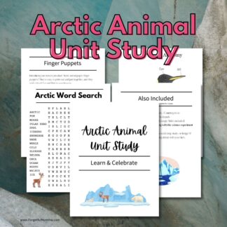 Arctic Animal unit study with page samples